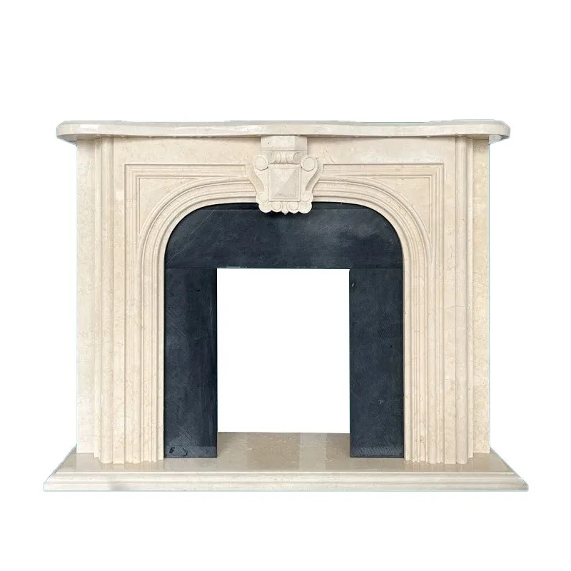 retro solid wood fireplace cabinet, simple and light luxury entrance fireplace living room wall decorative fireplace cabinet