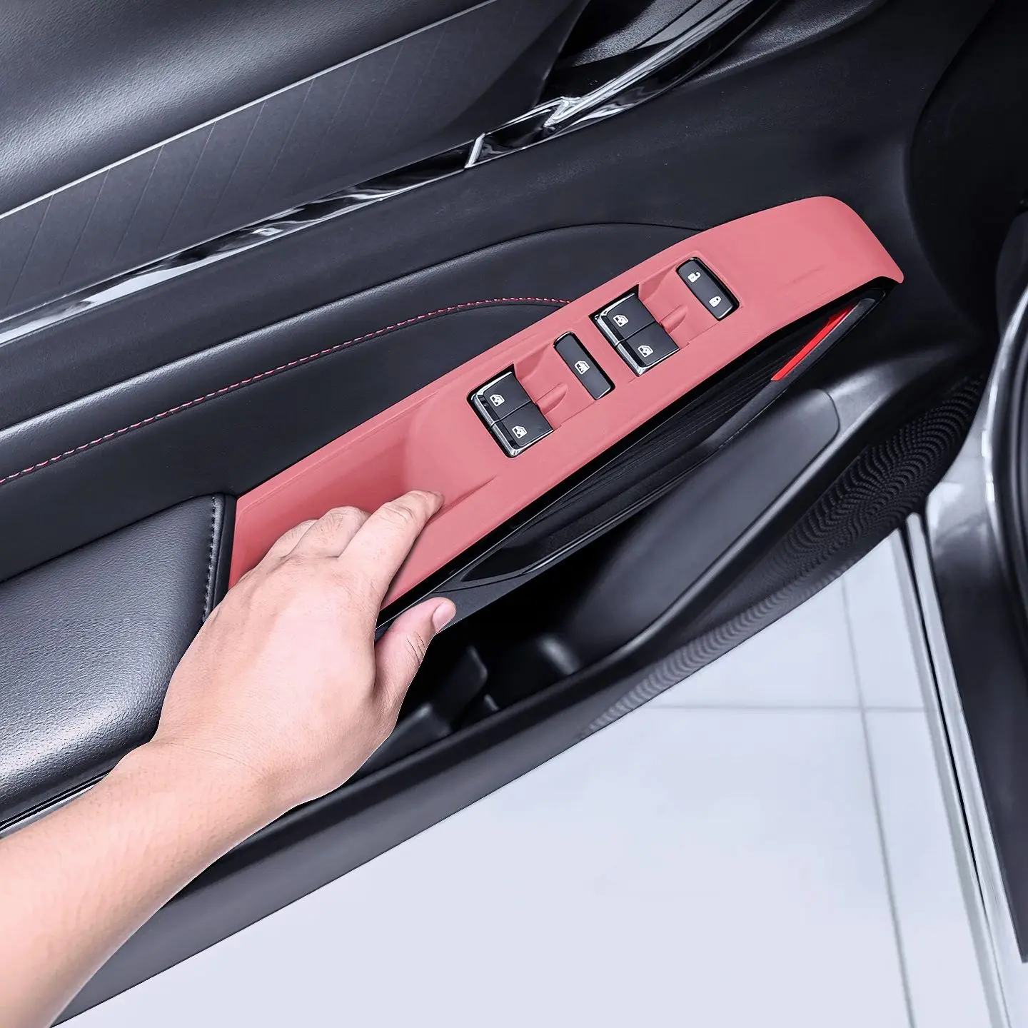 Custom Fit Window Switch Silicone Mat For Changan X5 PLUS 2026 Anti-Slip Door Panel Button Protective Pad Accessories 4
