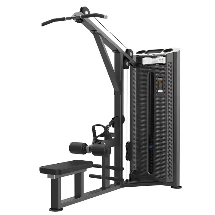 Commercial Gym Equipment High Pull Down Trainer With Sitting Rowing Machine Fitness Rack Steel Material For Back Training