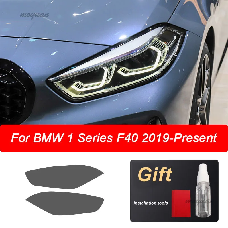 For BMW F30 F31 G20 F10 F11 G30 F40 F32 F22 F36 F07 F34 G32 G11 G15 Car Headlight Tint Smoked Black Protective Film TPU Stickers