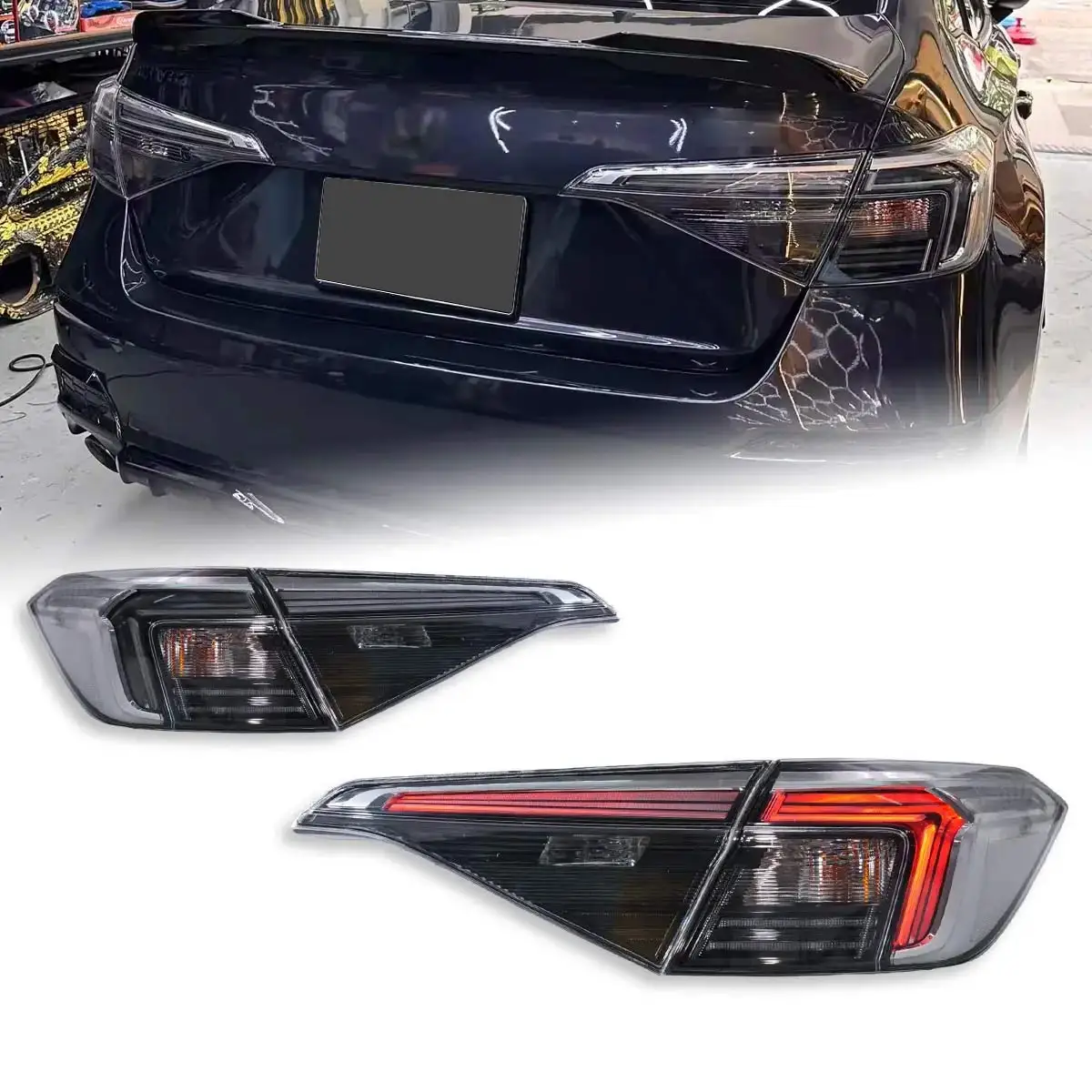 For Honda Civic taillight assembly modification with LED rear taillight 2022-2025 11th generation dynamic driving light turn sig