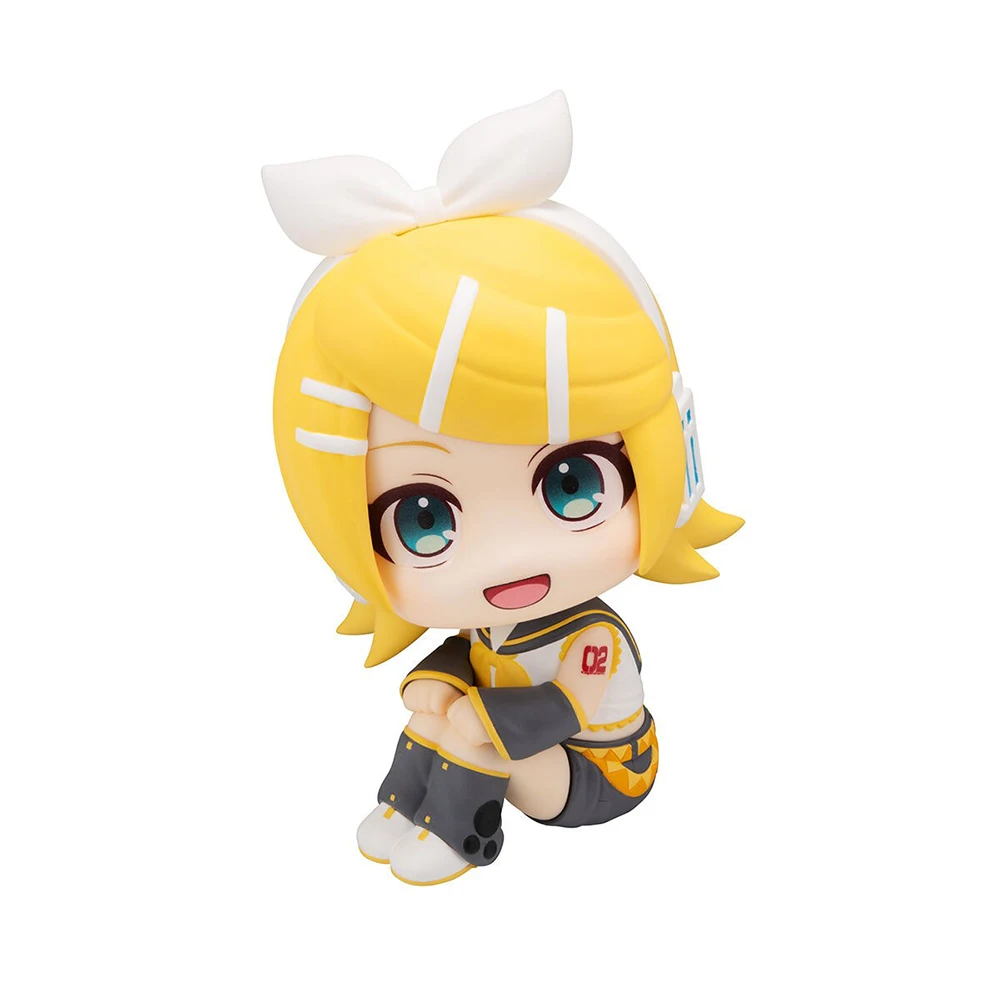 Original MegaHouse Look up Kagamine Rin Kagamine Len Actionfigur 11CM Q-Version Anime Peripheriegeräte Sammeln Sie Modell Cartoon Geschenk