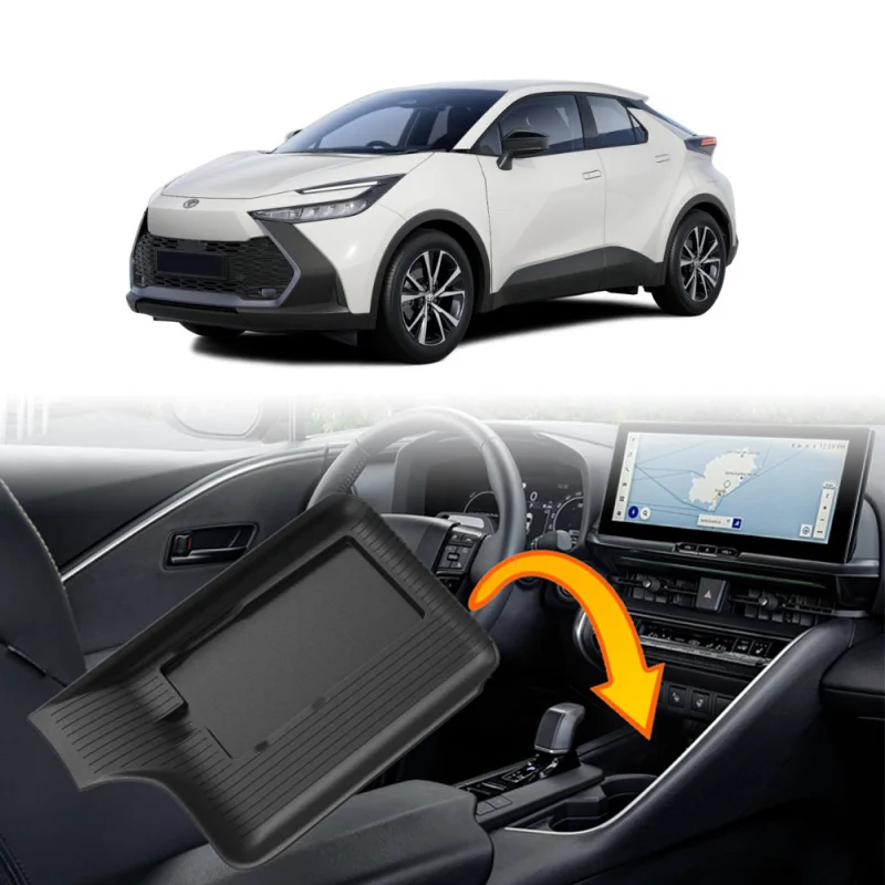 Dla Toyota CHR C-HR 2024 2025 ekran nawigacyjny tylny centralny podłokietnik sterujący ładowanie bezprzewodowe silikonowa podkładka antypoślizgowa do przechowywania — zdjęcie 3
