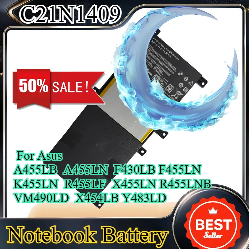 

C21N1409 0B200-01130200 Laptop Battery For Asus A455LB A455LN F430LB F455LN K455LN R455LF X455LN R455LNB VM490LD X454LB Y483LD