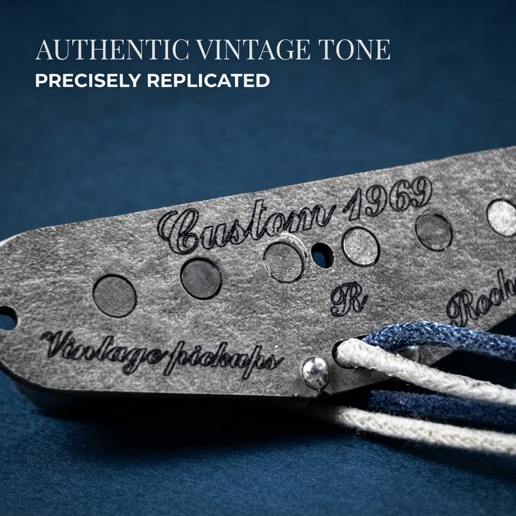 1969 Custom SSS Single Coil Pickup Set Hand-Wound Alnico V Magnets Classic Tone for ST Strat Style Guitar