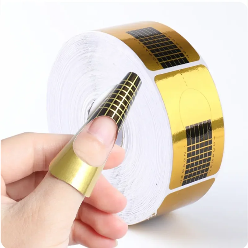 100 formas para uñas, guías de extensión de gel acrílico, moldes curvos para uñas, herramienta de manicura