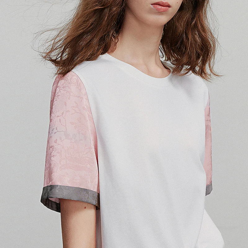TOYOUTH Women Short Sleeve T shirt 2025 Summer New Casual Tops 8521048 image 4