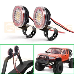 1 paio faretti rotondi a LED per 1/10 RC Crawler Car Traxxas TRX4 Defender TRX6 AXIAL SCX10 II 90046 RC4WD D90 parti fai da te