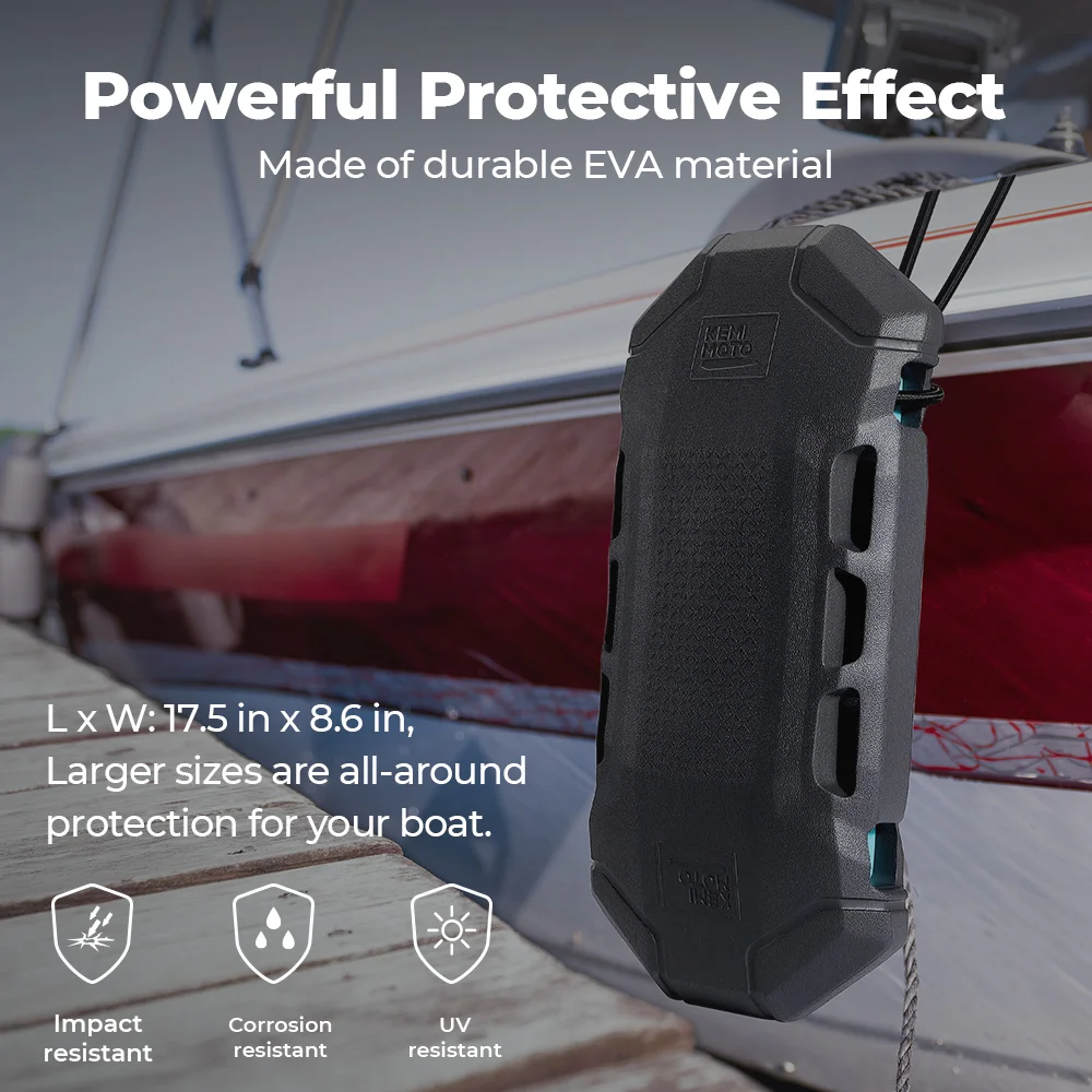 

EVA Boat Fenders Bumpers For Docking Upgraded Fit For Bass Boats and Pontoon Accessories Quick-Release Clips