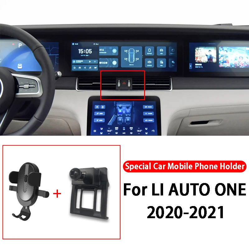 

Car Phone Holder For LI AUTO ONE 2020-2021 Air Vent Mount Bracket GPS Stand Phone Holder Clip Support Car Accessories