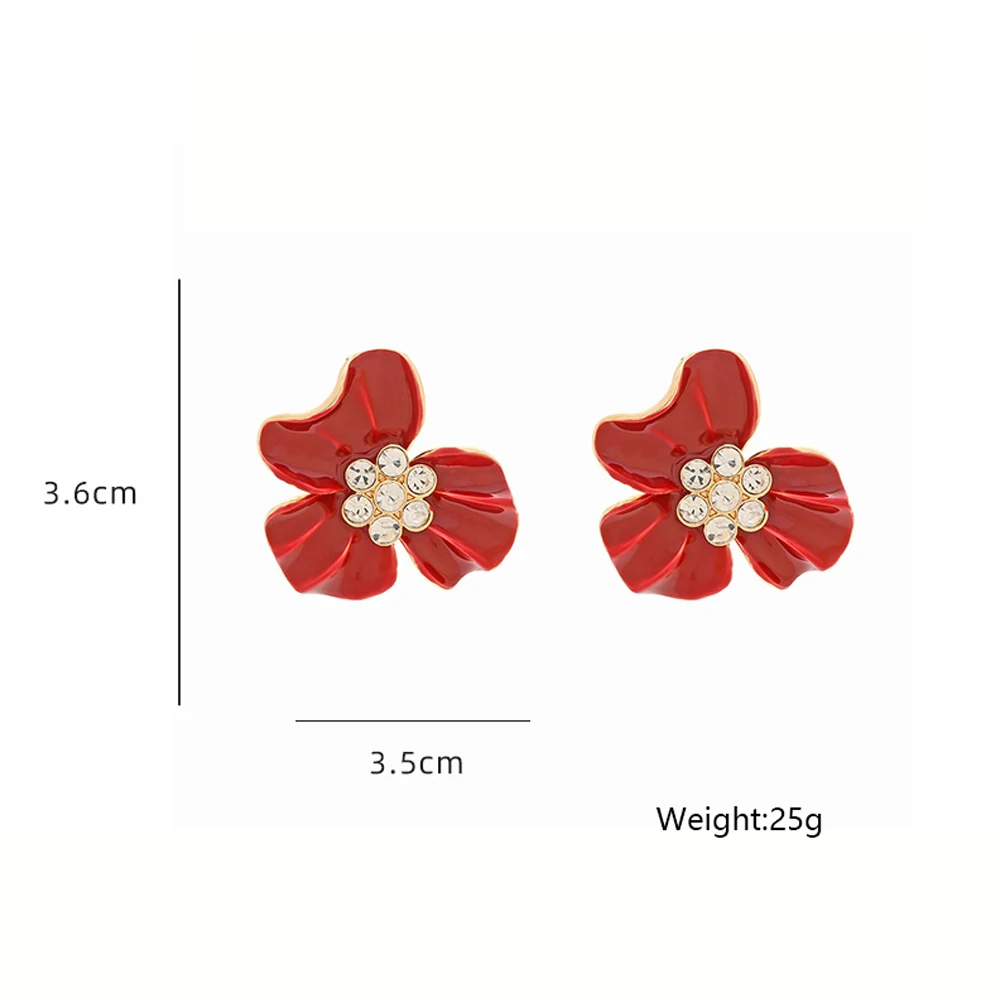 ZAA 2026 العصرية بالمينا زهرة إسقاط أقراط سباركلي حجر الراين رصع السحر امرأة بيان عطلة اكسسوارات الحفلات #3