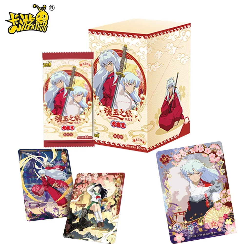 حقيقية KAYOU إينوياشا الروح اليشم رحلة سلسلة جمع بطاقة الكلاسيكية أنيمي الهزلي نمط سحابة حزمة بطاقات اللعب هدايا عيد الميلاد #1