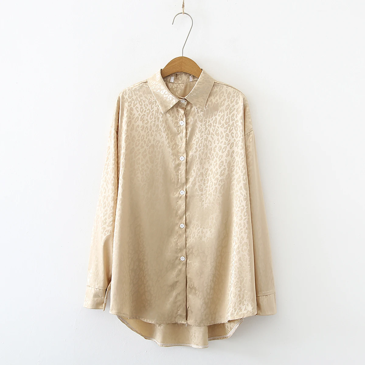 Faionable Casual Women's Jacquard Blouses Ele irt Sle Ladies' Top Other Material 00%