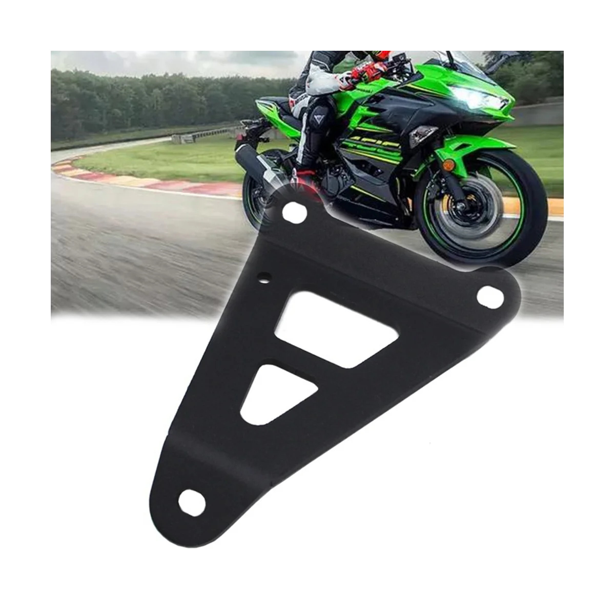 

Motorcycle Exhaust Hanger Bracket with Screws Powder Coated for KAWASAKI NINJA300 NINJA250 2013-2017