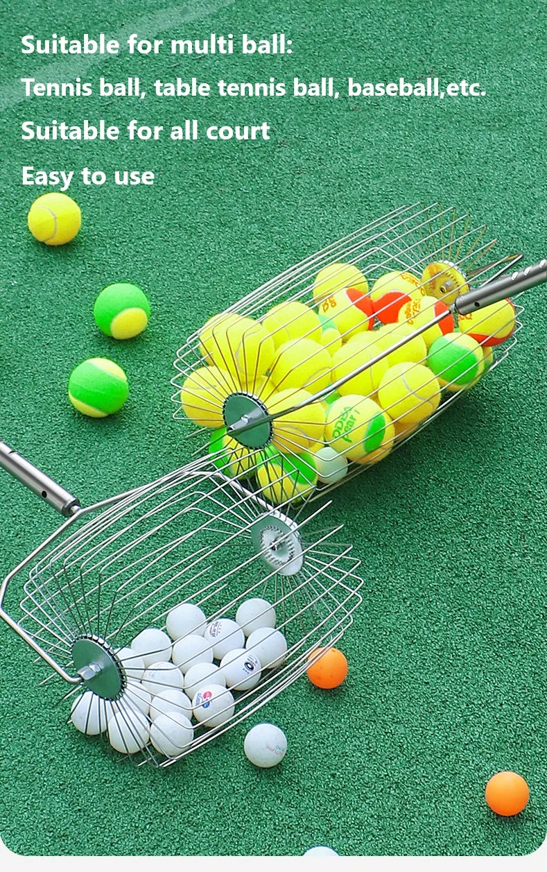 Automatically Baseball Softball Ball Collector Professional Receiver Pick up Training Equipment Multiball Pickerpromote sales