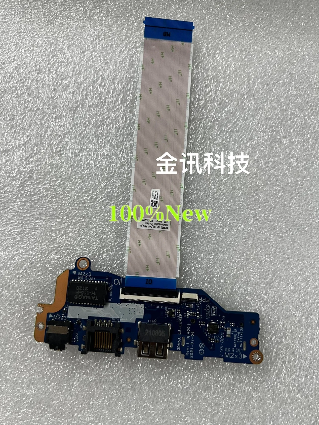 New original for Dell Achievement 3510 3515 USB small board Audio board Switch board LS-L242P