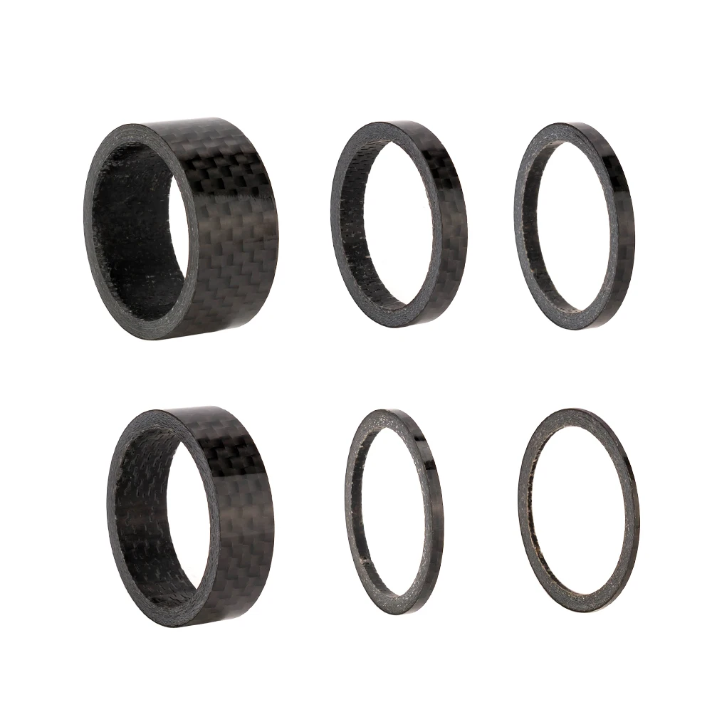 ZTTO Bicycle Headset Washer Stem Spacer 5 10 15mm Aluminum Alloy Carbon Ring Fit for 28.6mm Fork Steerer