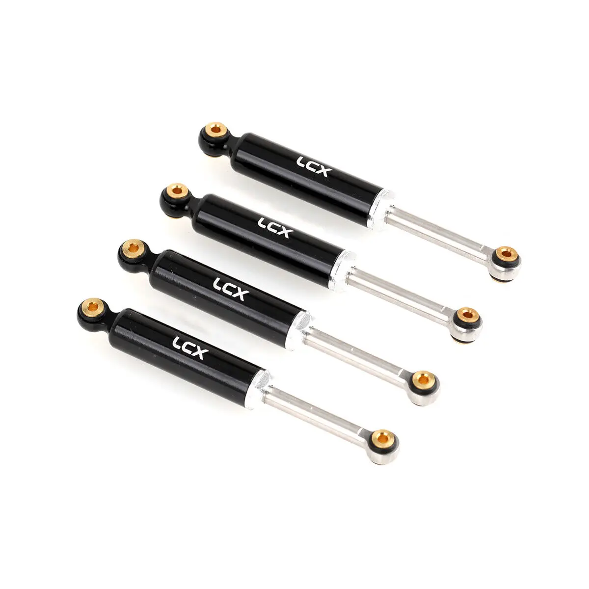 LCX Racing 1/24 RC Crawler Aluminum Suspension Shock Set 52mm 4pcs for Axial AX24 XC-1 Upgrades Parts Accessories