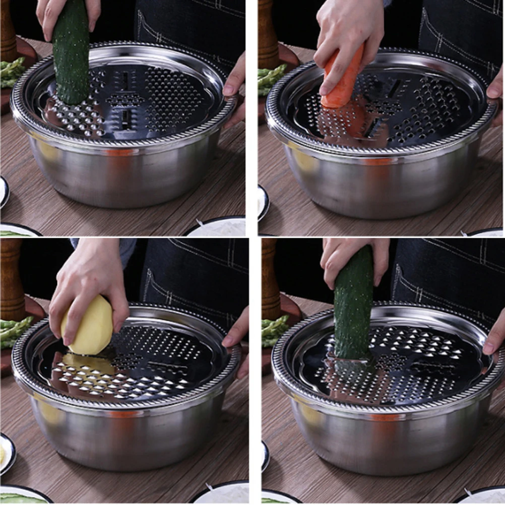 

Stainless Steel Slicer Basin Slicers for Vegetables Veggie Shredder Slicing Cup