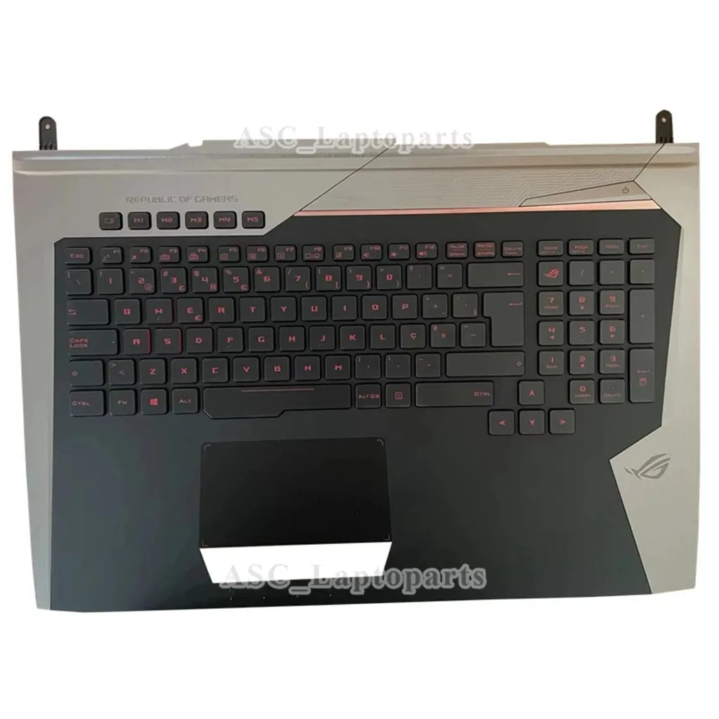 새로운 AR CA 체코어 LA 스페인어 히브리어 RU 스위스 미국 키보드 Asus ROG G752V G752VL G752VM G752VS G752VT G752VY 백라이트 및 손목 받침대