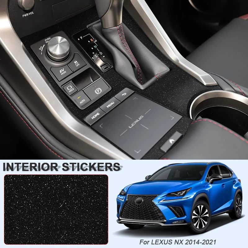 

Автомобильная карбоновая внутренняя наклейка для LEXUS NX 2014-2021, наклейка на панель подъема окна с левым рулем, защитная пленка для двери шестерни, автоаксессуар