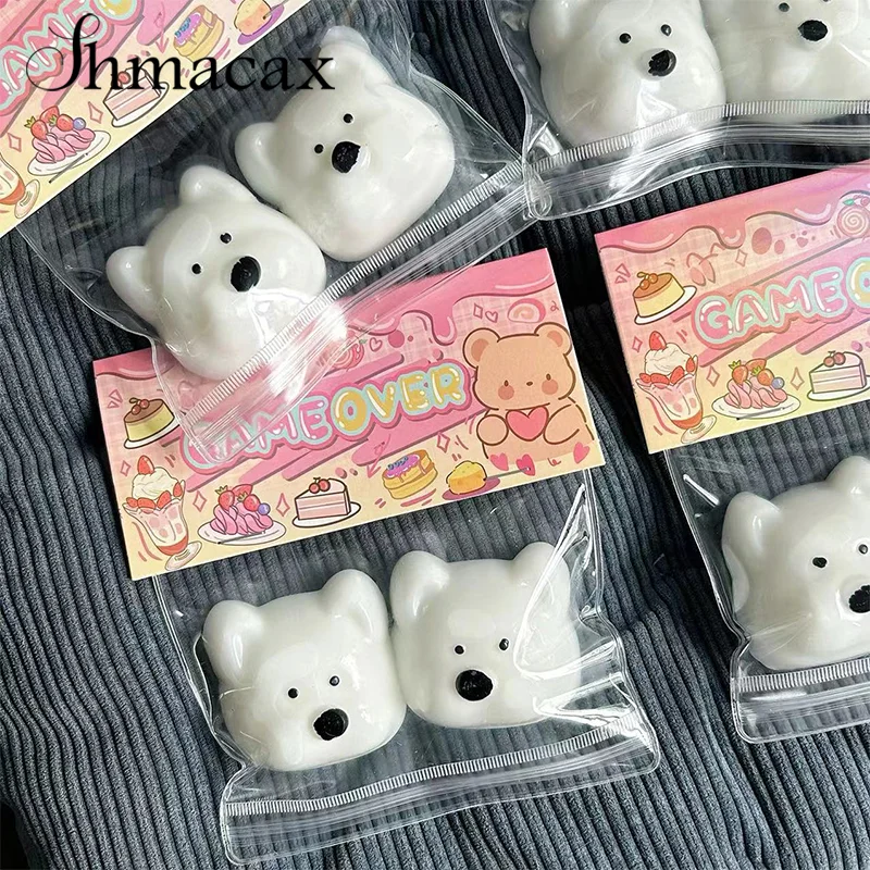 Cute Little Dog Head Squishy Toy Lovely Squeeze Slow Rebound Toy Cartoon Soft Mochi Toys Stress Release Hand Relax Gifts