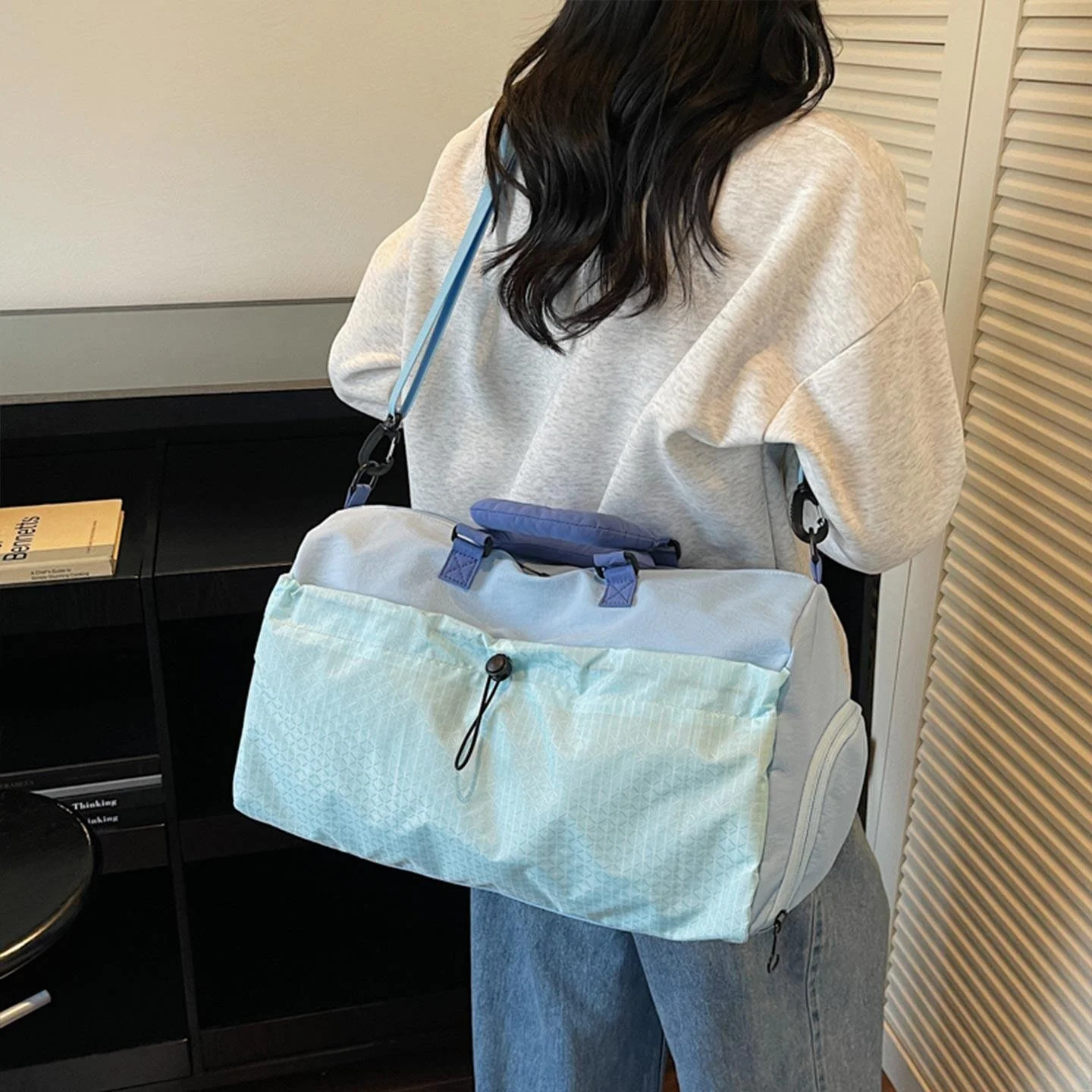 large-capacity-fitness-bag-separate-wet-and-dry-handheld-diagonal-travel-bag-independent-shoe-compartment-boarding-bag-storag