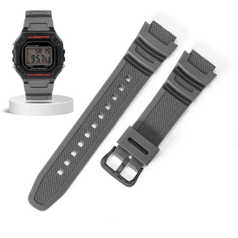 Para casio AE-1000 W-218H/s210/800h/216/210/200 AQ-S800 AEQ-110 SGW-300 F-108 MRW-200H/s300 18mm pulseira de relógio