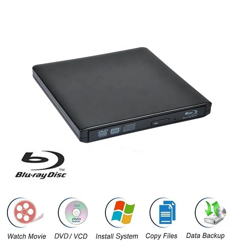 Portable Blu Ray Burner  USB 3.0 DVD Players External Blu Ray Writer  Dvd Drive  Usb Blu Ray Player