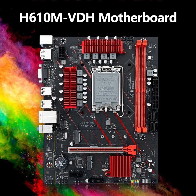 H610M-VDH Motherboard LGA1700 64GB DDR4 Memory Support 12th Generation Processor i3 i5 i7