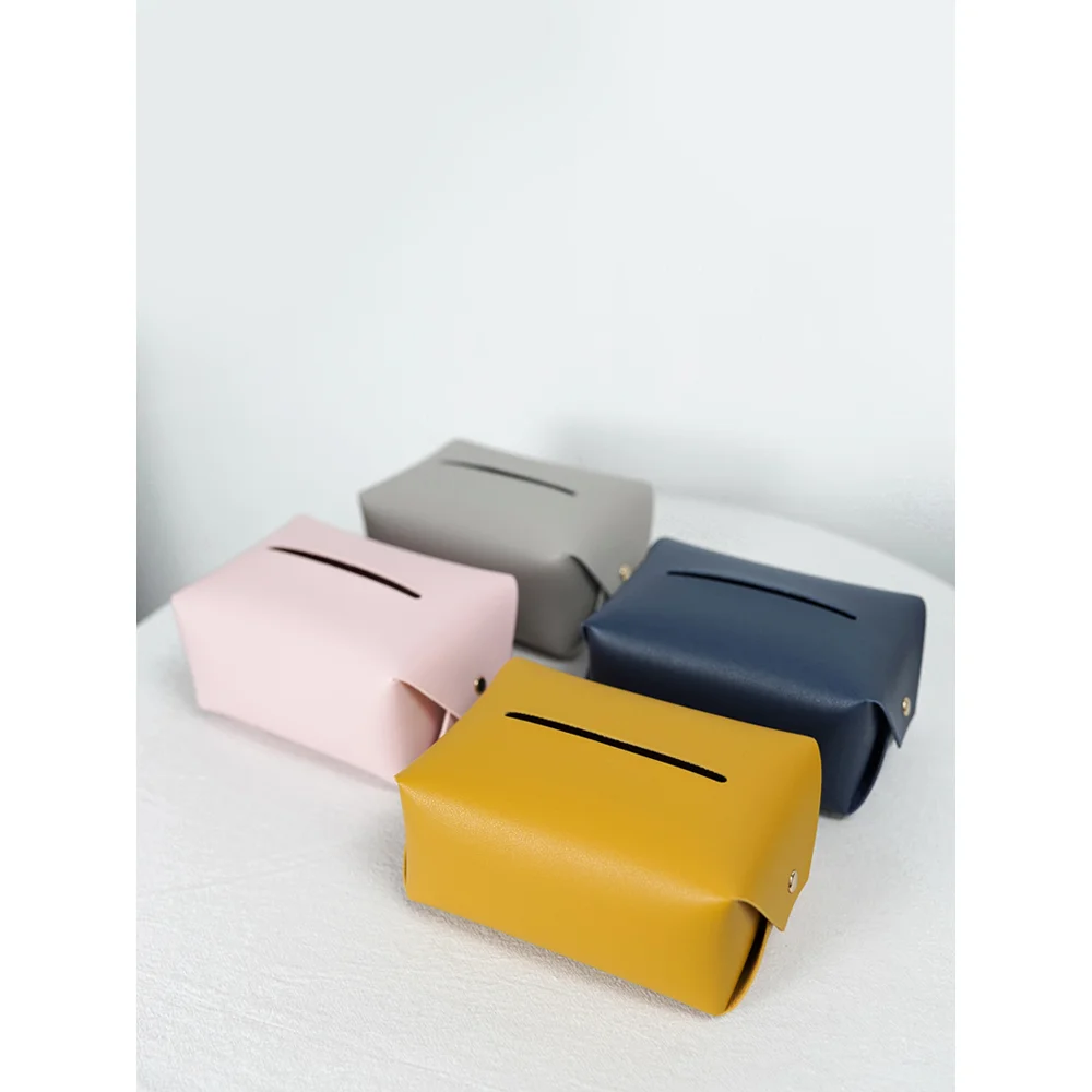 Car-carrying Toilet Home Bathroom Desktop Pumping Tissue Box PVC Leather Living Room Creative Cute Creative Simplicity Wholesale