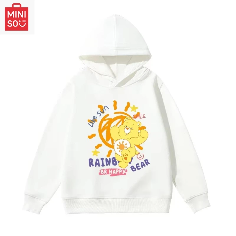 

Милый энергетический медведь Funshine с принтом медведя, модная толстовка с капюшоном, осень-зима, уличная повседневная теплая толстовка с капюшоном