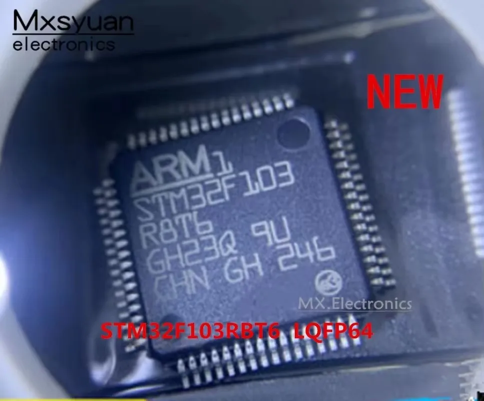 5 stücke ~ 50 teile/los STM32F103RBT6 STM32F103RB STM32F103 LQFP-64 Neue Original