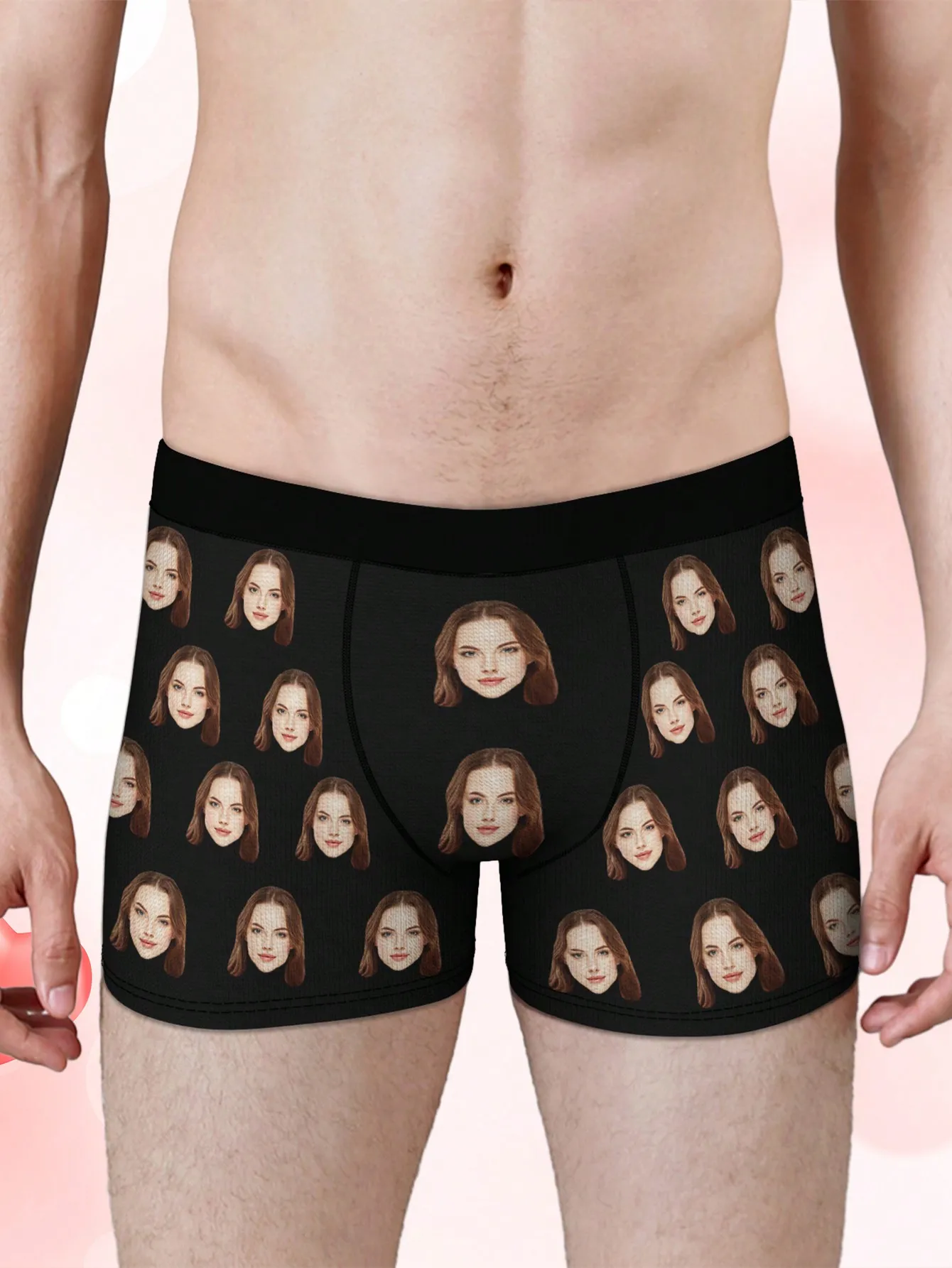 Custom Underwear Personalized for Men Boyfriend Husband Boxer Briefs with Photo Face Valentines Day Gifts for Him