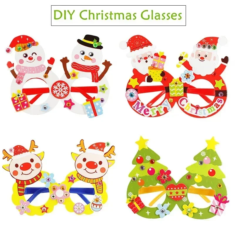 DIY Christmas Decoration Handicraft Craft Toys Socks Hat Handbag Kindergarten Handmade Materials Kits Kids Gifts