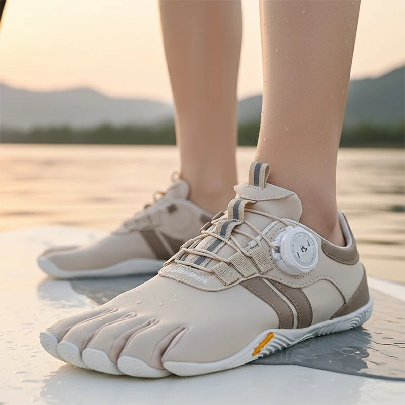 GallonShark Five Finger Barefoot Shoes, Flexible Split-Toe Footwear with BOA Lacing for Outdoor Adventures & Indoor Training