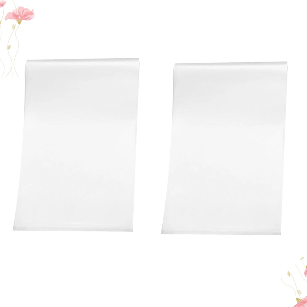 20pcs 2 Sets A4 Transparent Eco- Book Covers Frosting Design Water Dust Resistant Protective Covers For Exercise