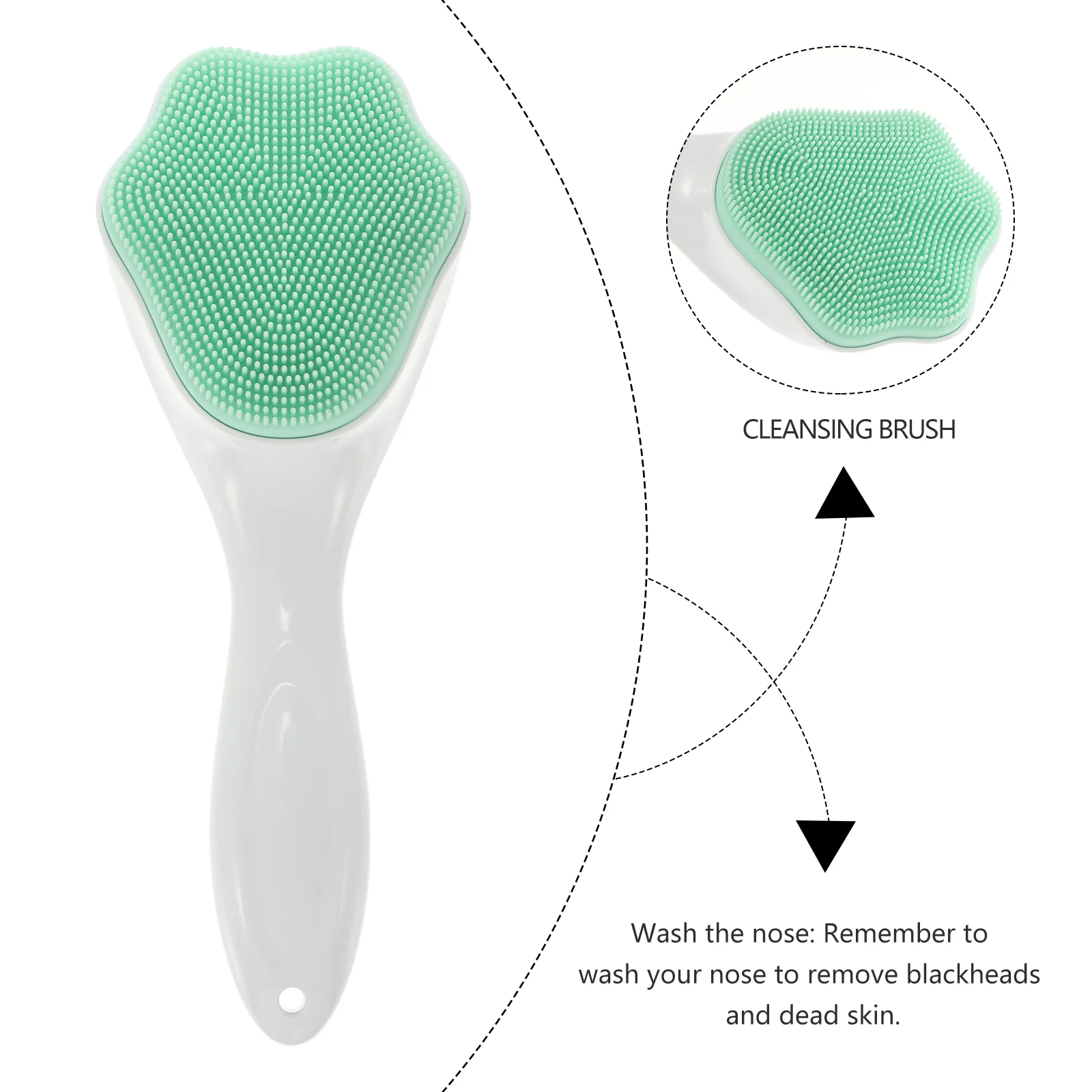 Manual Facial Brush Cleaner Silicone Face Cleansing Miss Scrubber for Cleanser