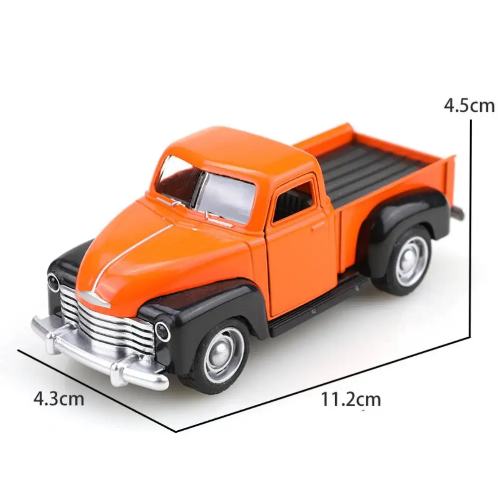 Camion Pickups moulé sous pression Vintage 11cm, modèle 1:38, Mini alliage simulé, modèle de voiture tout-terrain, Collection de décor, jouet pour enfants, cadeau