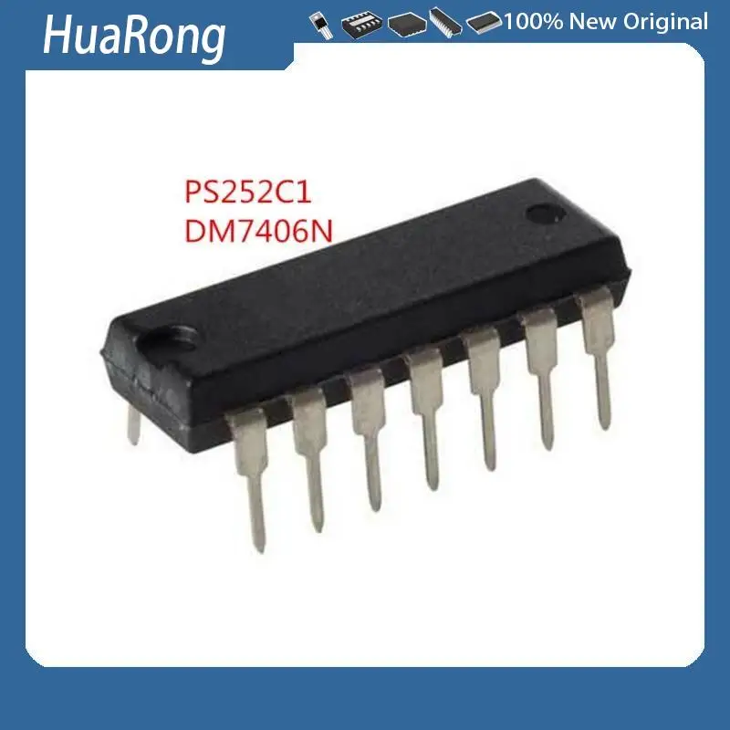 5PCS/LOT    PS252C1   PS252    DM7406N  7406N   DIP-14     TCA0372DP2   DIP-16    GC7137AD   CC7137AD   DIP-24