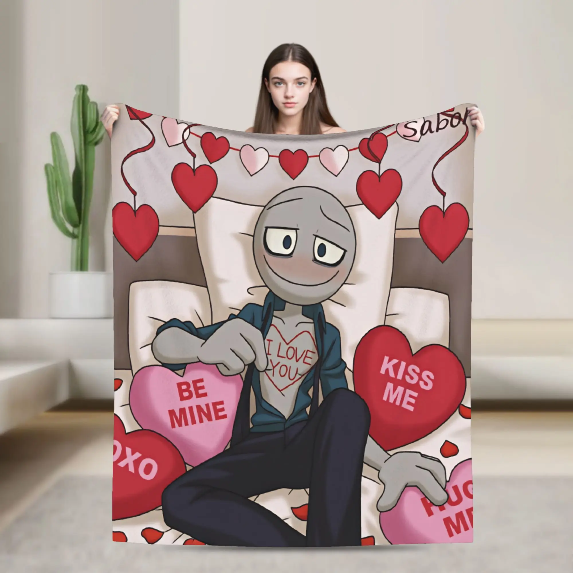 Peter Game Y-Your B-Boyfriend Soft Blanket  Picnic Plush Throw Blanket Funny Outdoor Flannel Bedspread Sofa Bed Cover