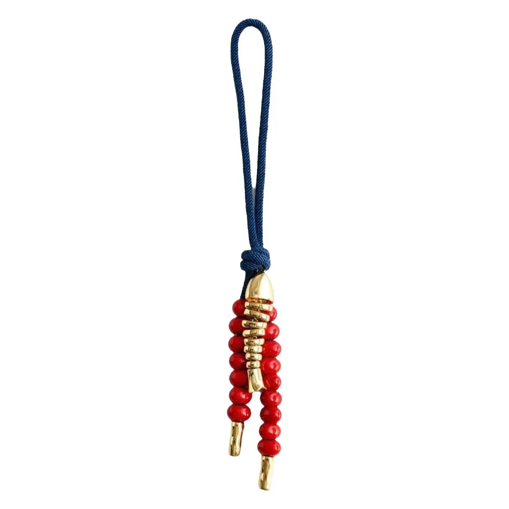 

Fashion Retro Red Bag Pendant Fish Moon Bead Keychain Star Versatile Design Love Bag Pendant Men
