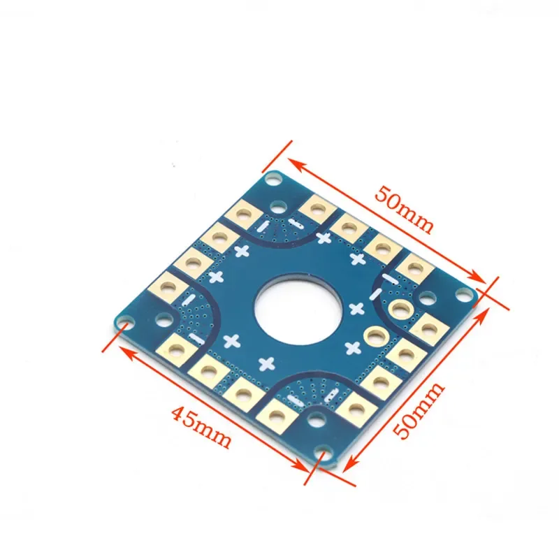50 x 50 mm 8-HUB ESC-Anschlussplatine Stromverteilerplatine PDB für RC Multirotor F450 280 250 KK MK Flight Controller