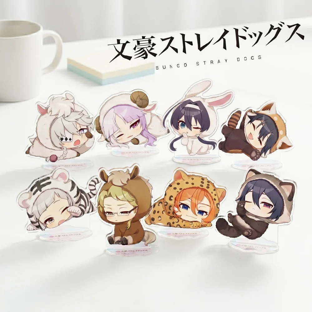 Bungo Stray Dogs Acrylic Stand Keychain Custom 2026 New Atsushi Dazai Akutagawa Q Version Chibi Cartoon Figure