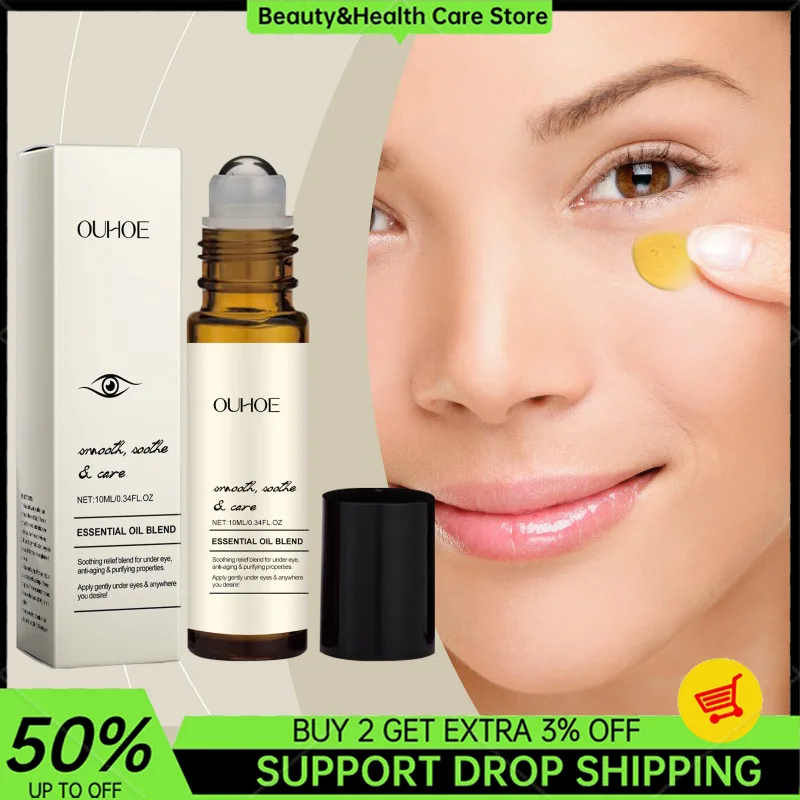 10ml Firming Eye Roll-on Essential Oil Removal Dark Circles Wrinkle Lifting Repairing Eye Skin Moisturizing Hydrating Eye Care