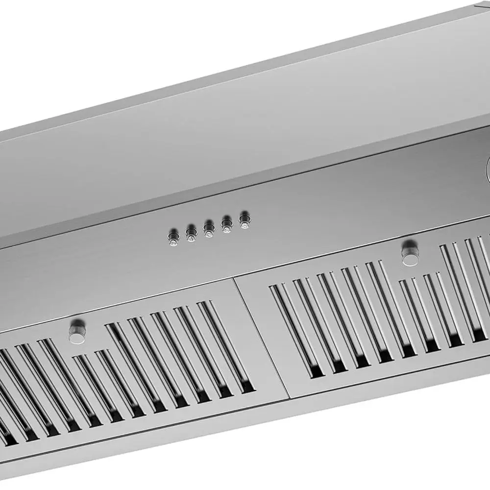 

30-дюймовая, канальная/бесная кабриолетная встраиваемая кухонная вытяжка 450 куб. футов в минуту, вытяжка из нержавеющей стали с 3-скоростным вытяжным вентилятором и B