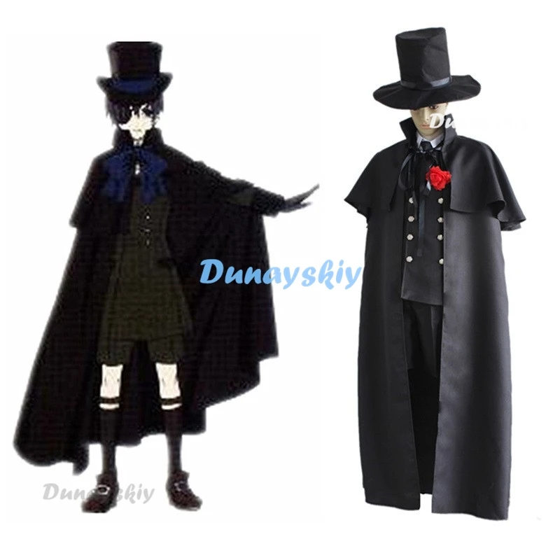 

Anime Black Butler Cosplay Costumes Ciel Phantomhive Cosplay Costume Uniforms Halloween Party Kuroshitsuji Cosplay Costumes