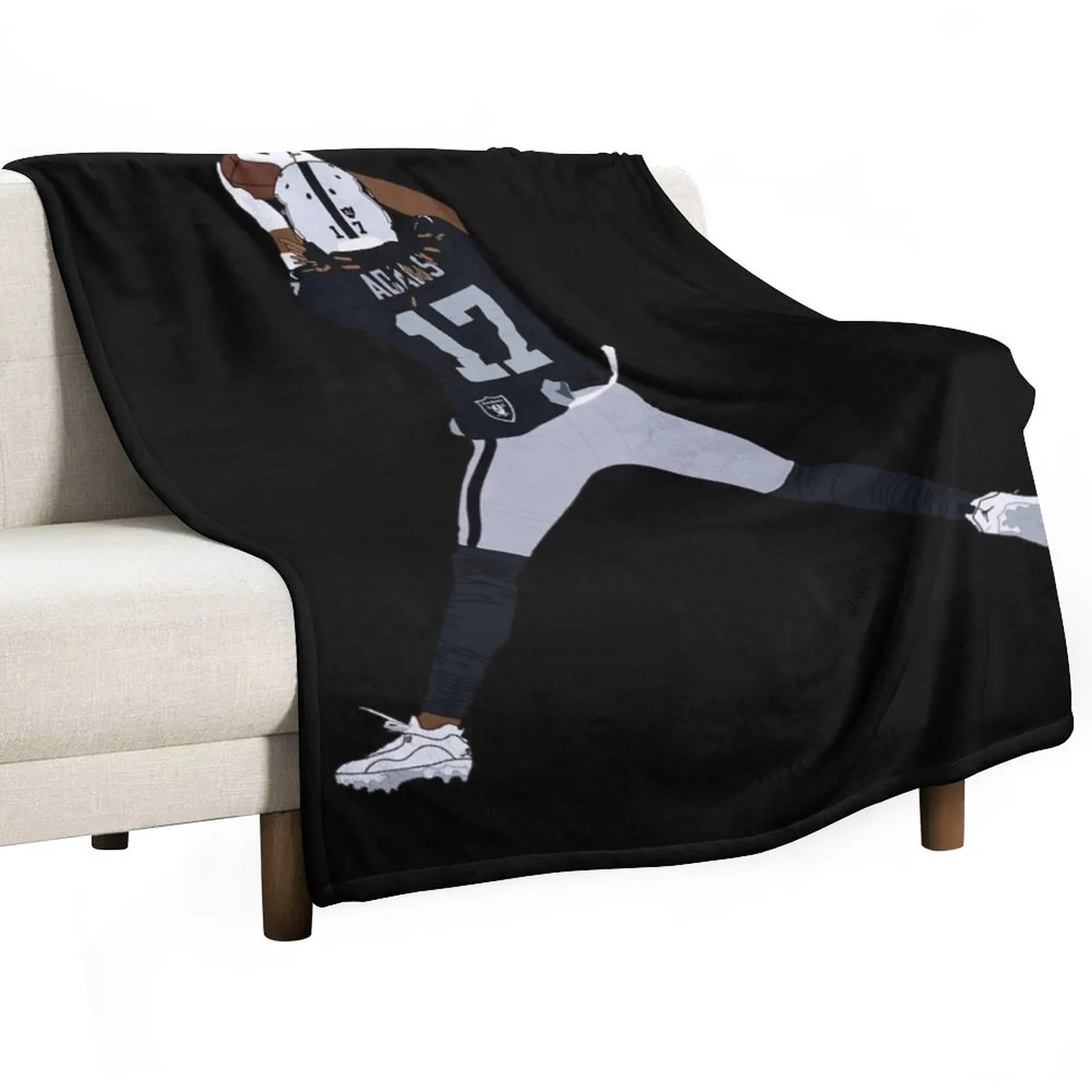 Davante Adams Raiders Throw Blanket funny gift warm winter Hairy christmas gifts Blankets