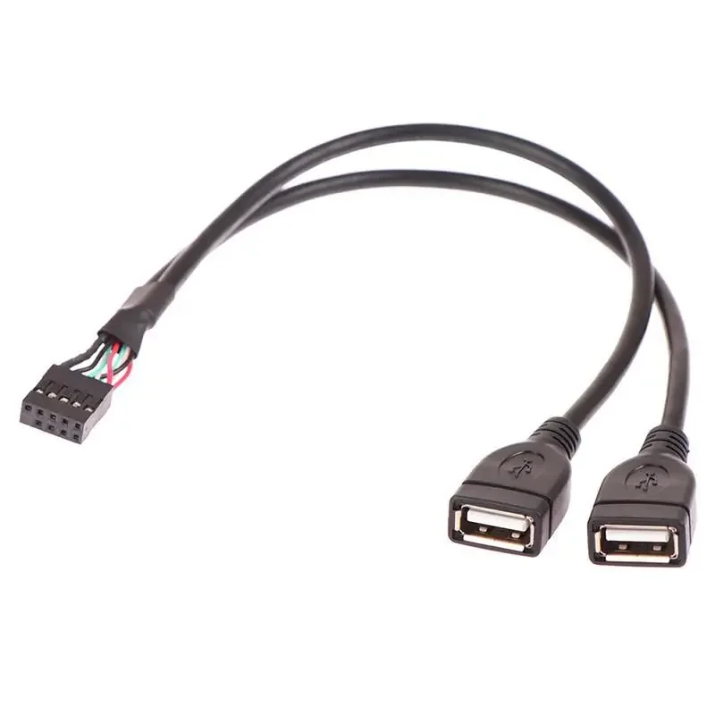 Câble adaptateur femelle USB 2.54, carte mère 9 broches 2.0mm pour touristes, carte principale tourne avec deux lignes d'extension 50cm