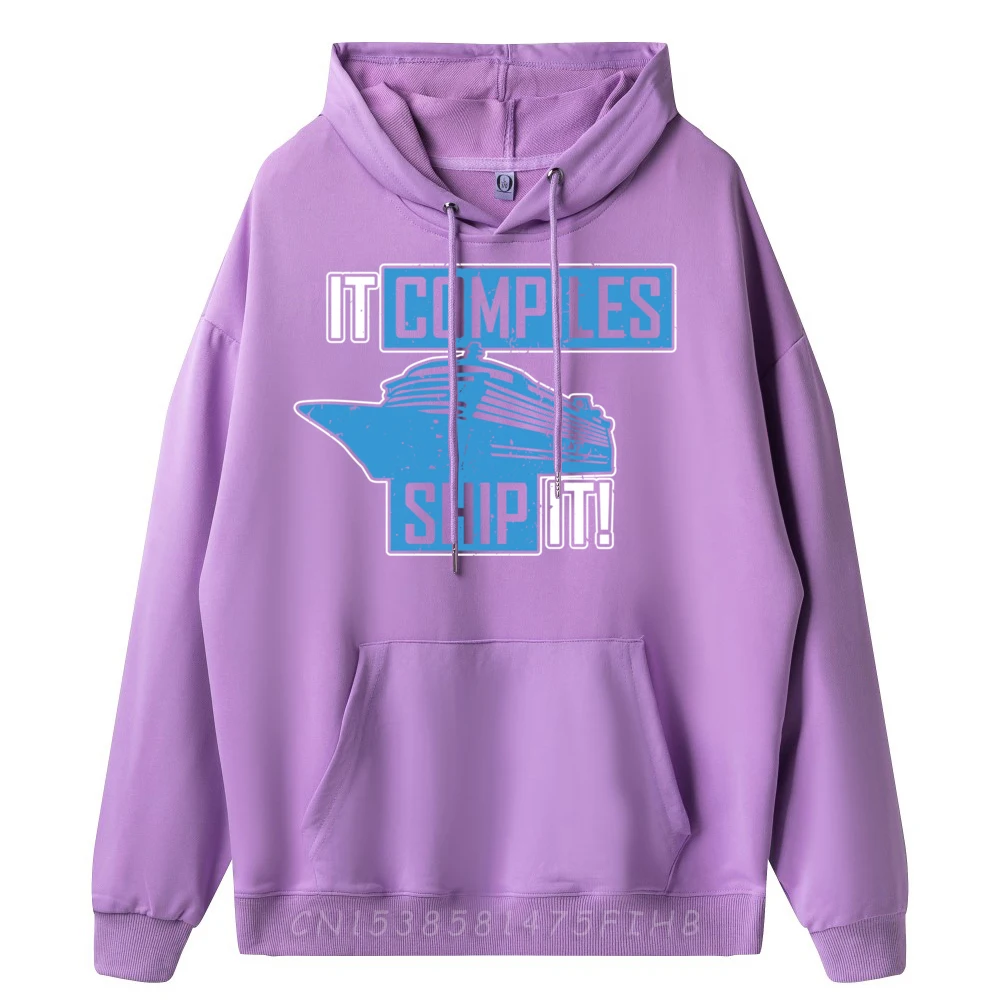 If It Compiles then Ship It! Computer Programmer Street Wear Hoodies Oversized Hoodies Printed On